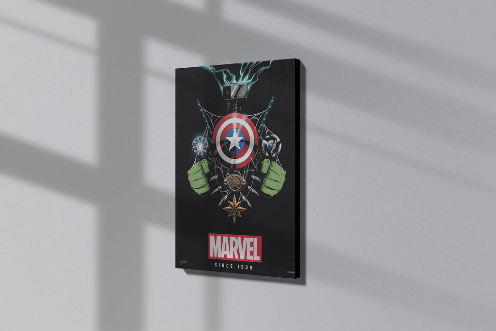 GeekCultcha Marvel Avengers Ensemble Premium Canvas Print