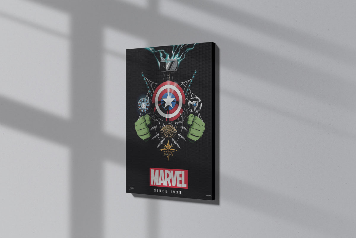 GeekCultcha Marvel Avengers Ensemble Premium Canvas Print