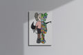 GeekCultcha KAWS Style Modern Doodle Premium Canvas Painting
