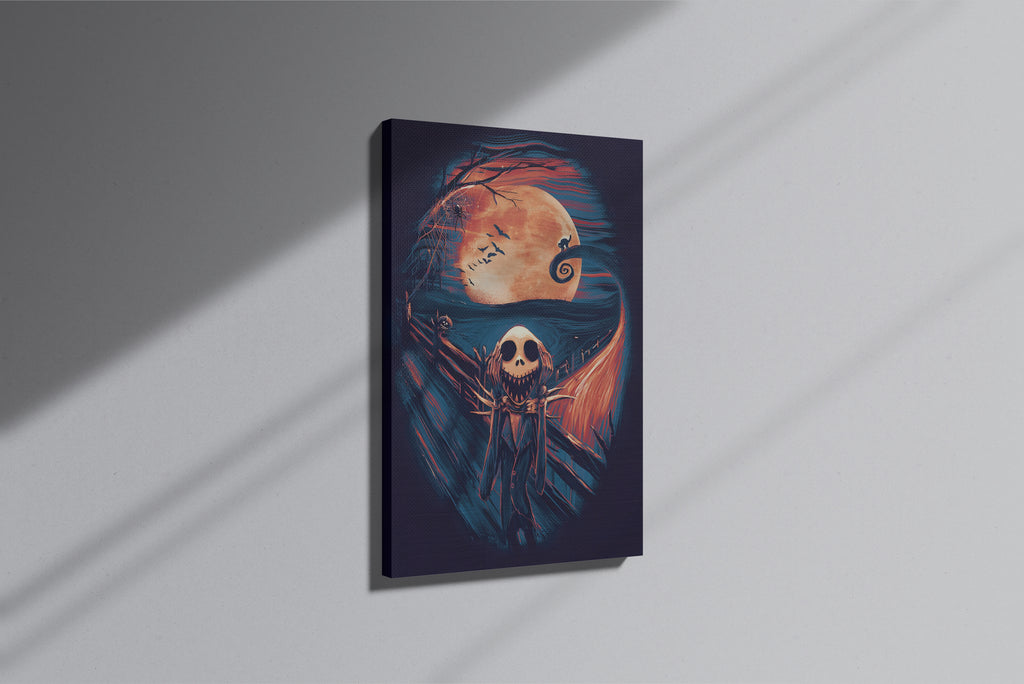 GeekCultcha Nightmare Before Christmas Jack Skellington Premium Canvas Print