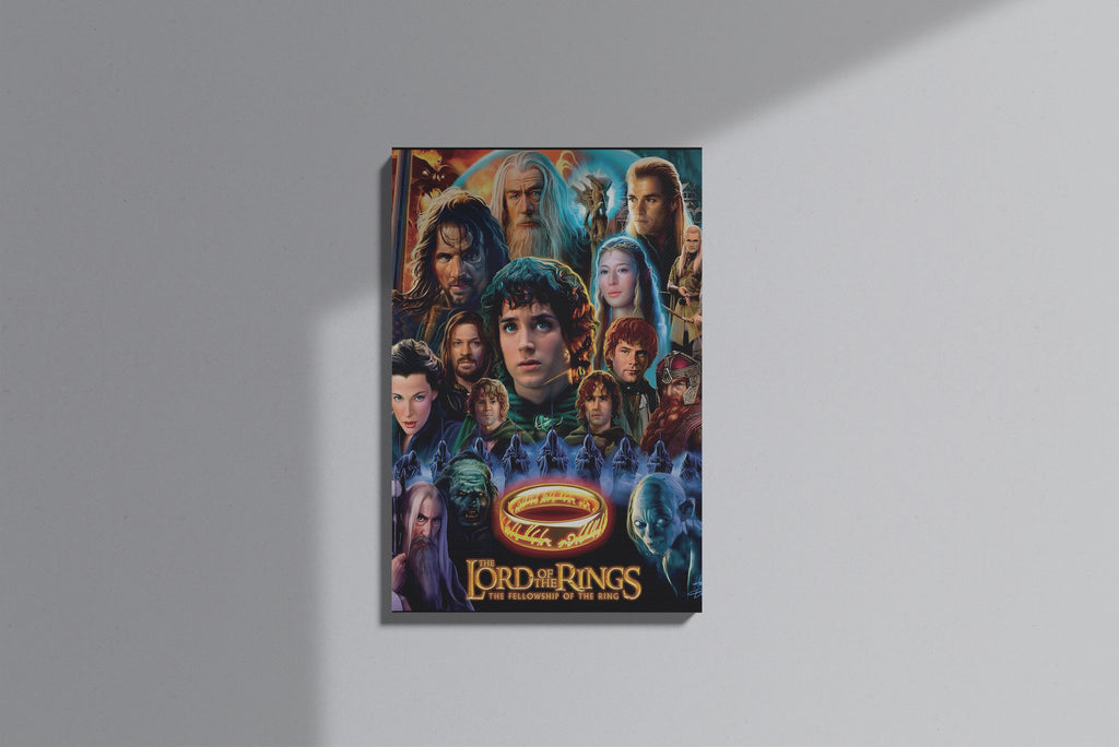 GeekCultcha The Lord of the Rings Fellowship Premium Canvas Painting