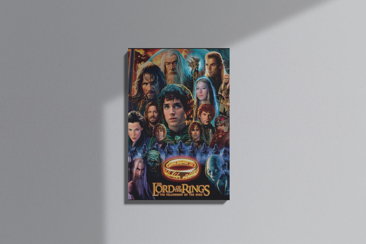 GeekCultcha The Lord of the Rings Fellowship Premium Canvas Painting