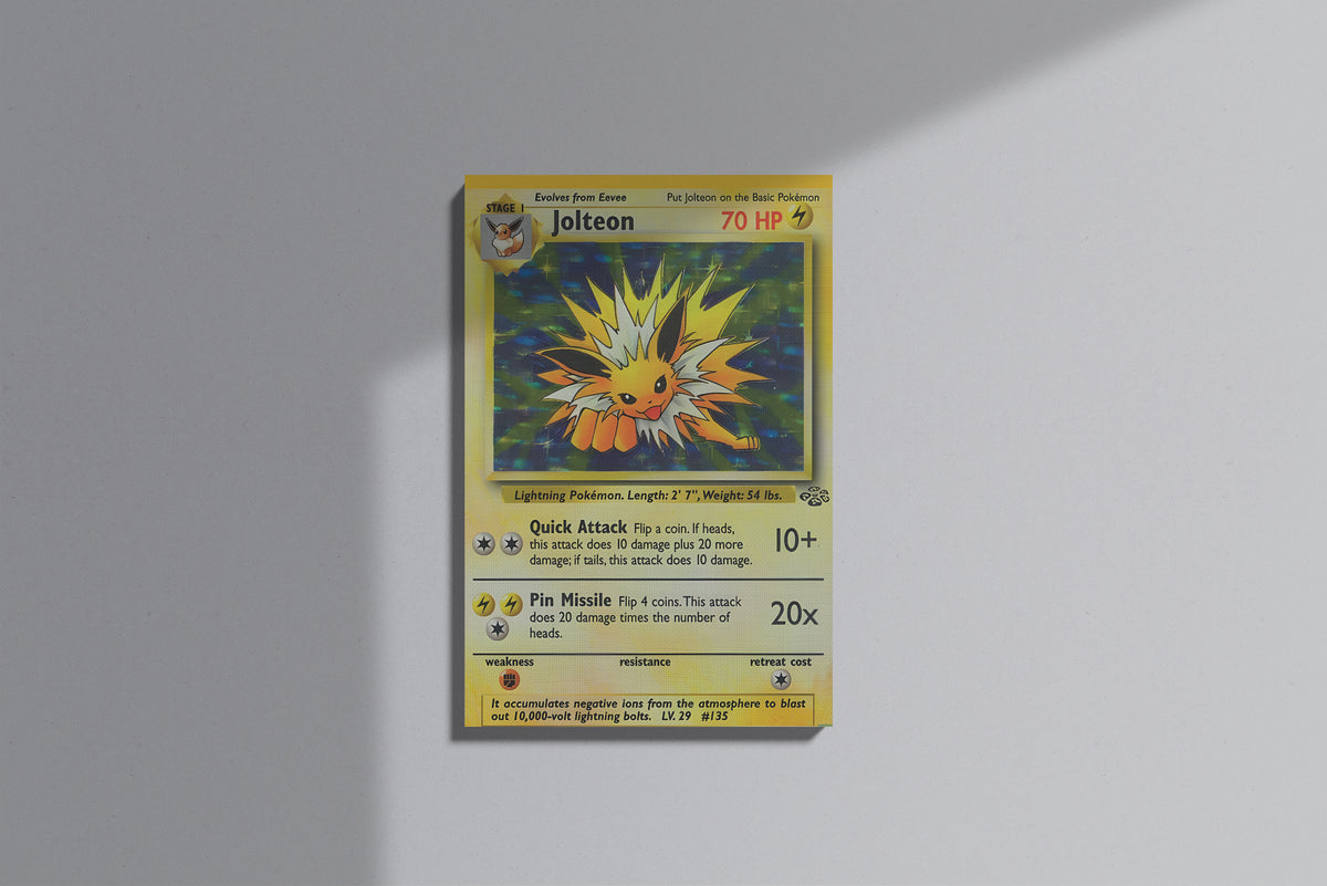 GeekCultcha Pokémon Jolteon Premium Canvas Print