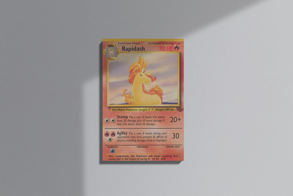 GeekCultcha Pokémon Rapidash Premium Canvas Print