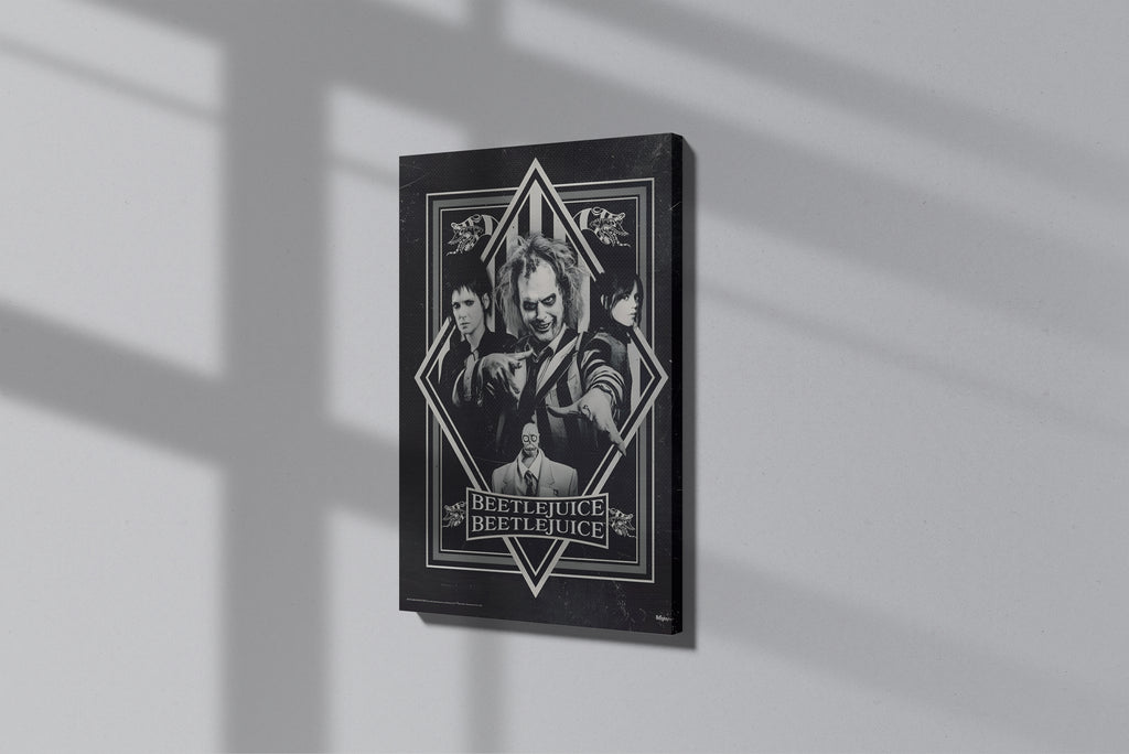 GeekCultcha Beetlejuice Movie Character Themed Premium Canvas Painting