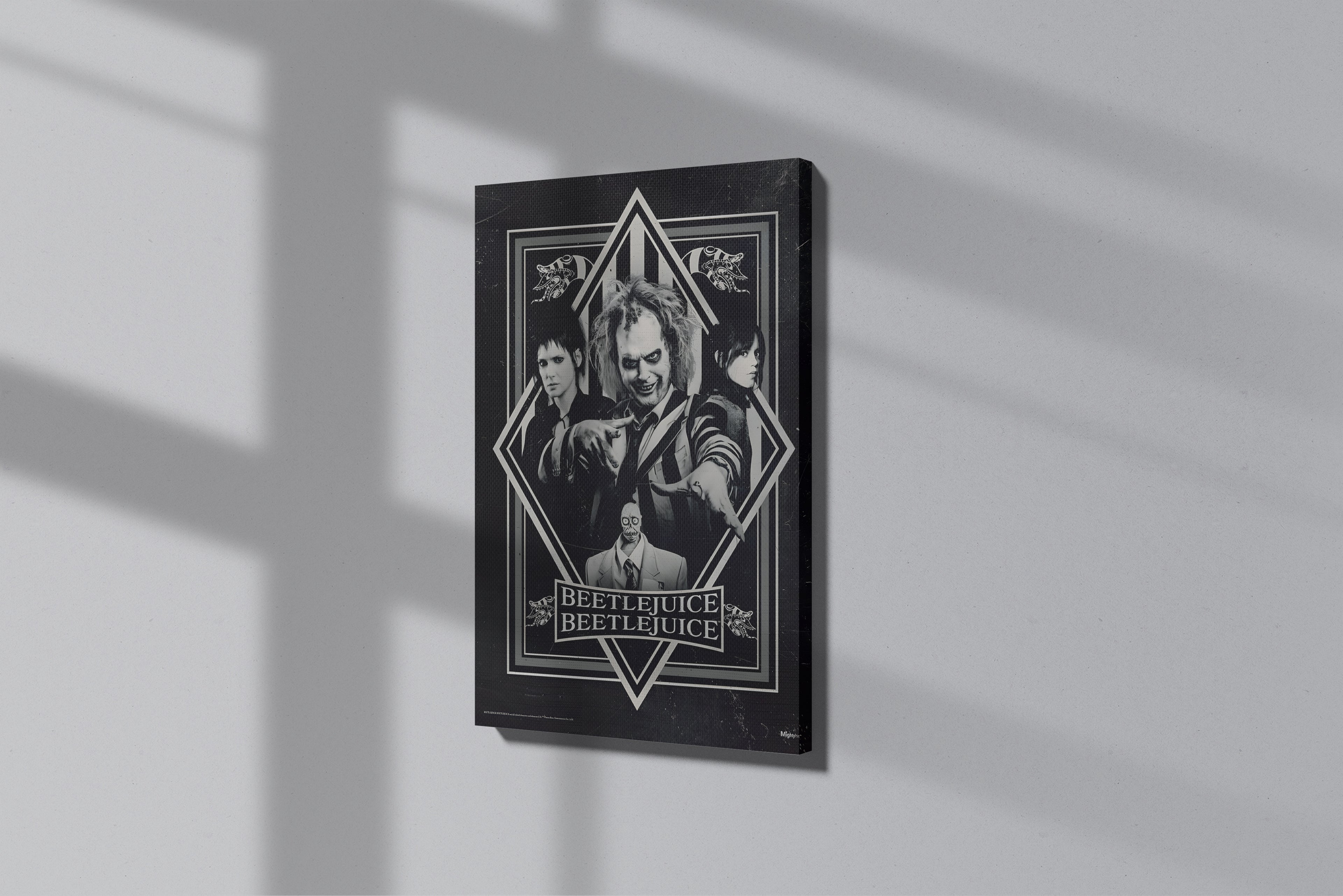 GeekCultcha Beetlejuice Movie Character Themed Premium Canvas Painting