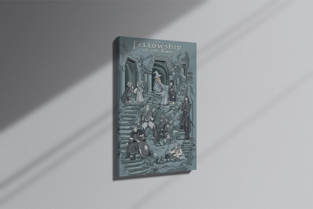 GeekCultcha The Lord of the Rings Fellowship of the Ring Premium Canvas Print