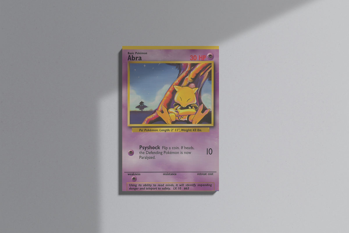 GeekCultcha Pokémon Abra Premium Canvas Print