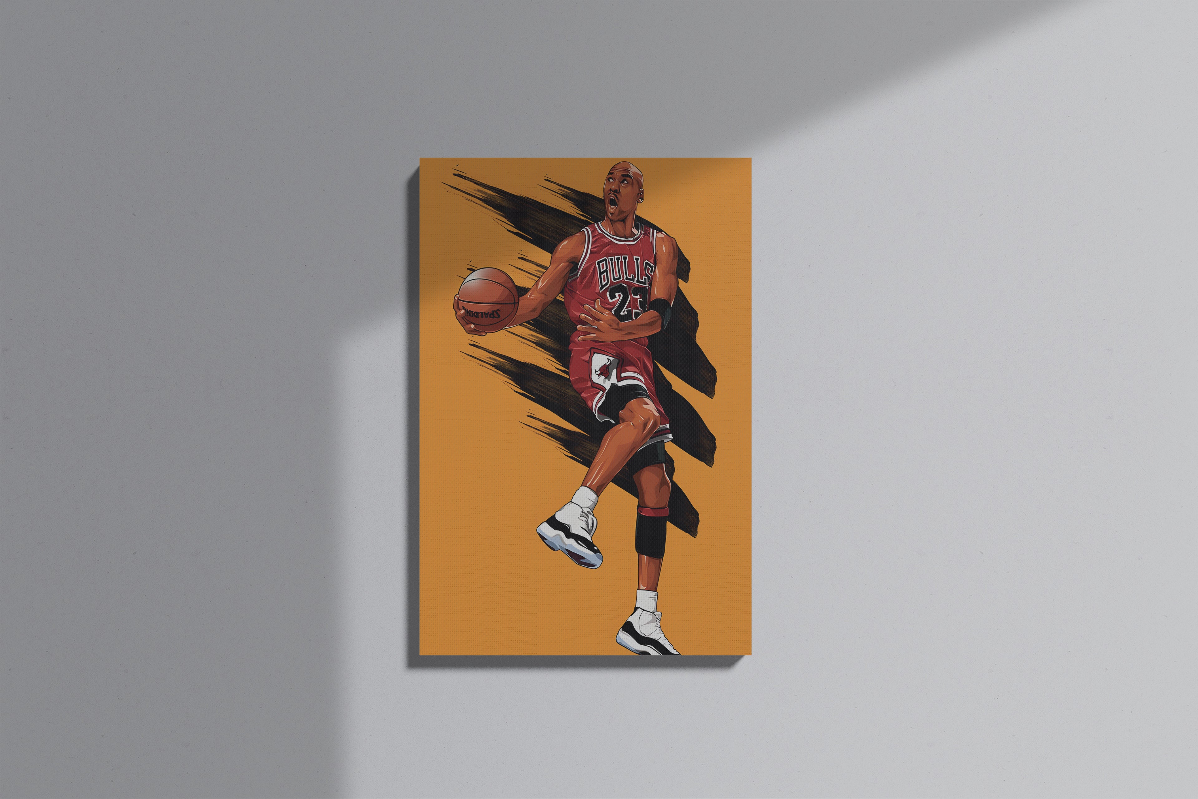 GeekCultcha Chicago Bulls Michael Jordan Premium Canvas Print