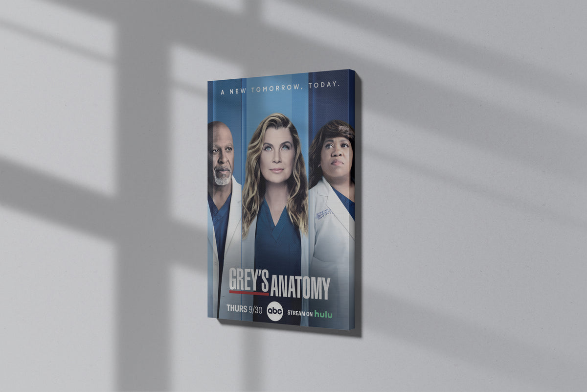 GeekCultcha Grey's Anatomy Character Themed Premium Canvas Painting