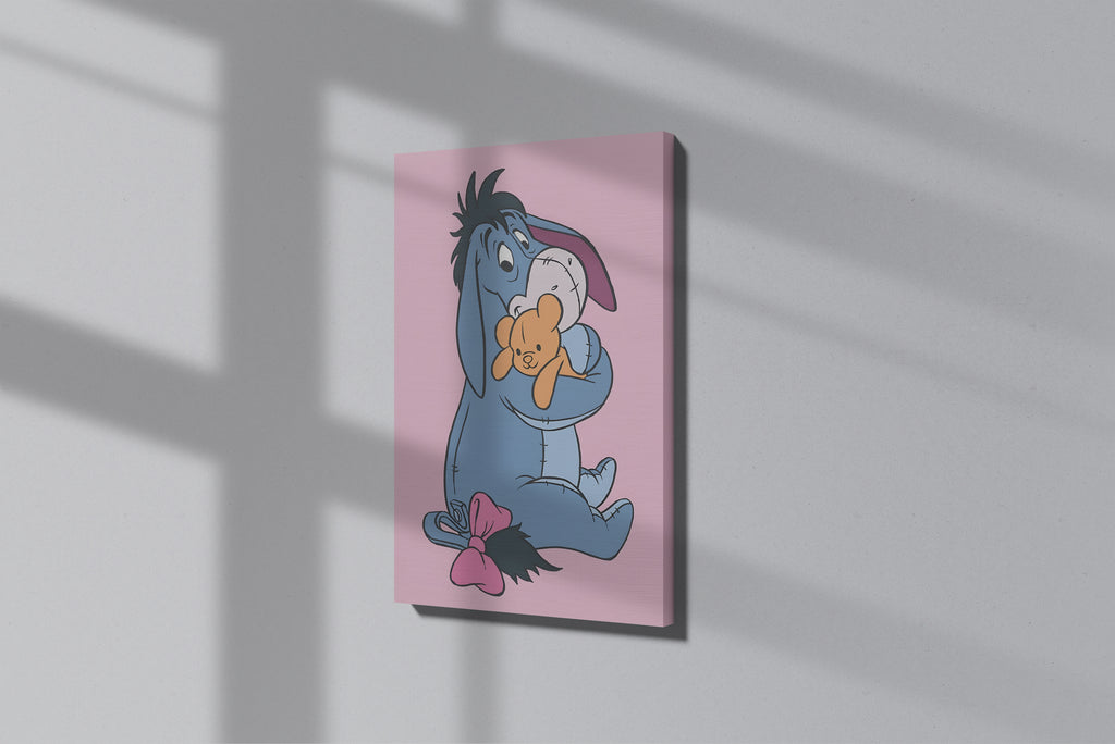 GeekCultcha Disney Eeyore Plush Bear Premium Canvas Painting