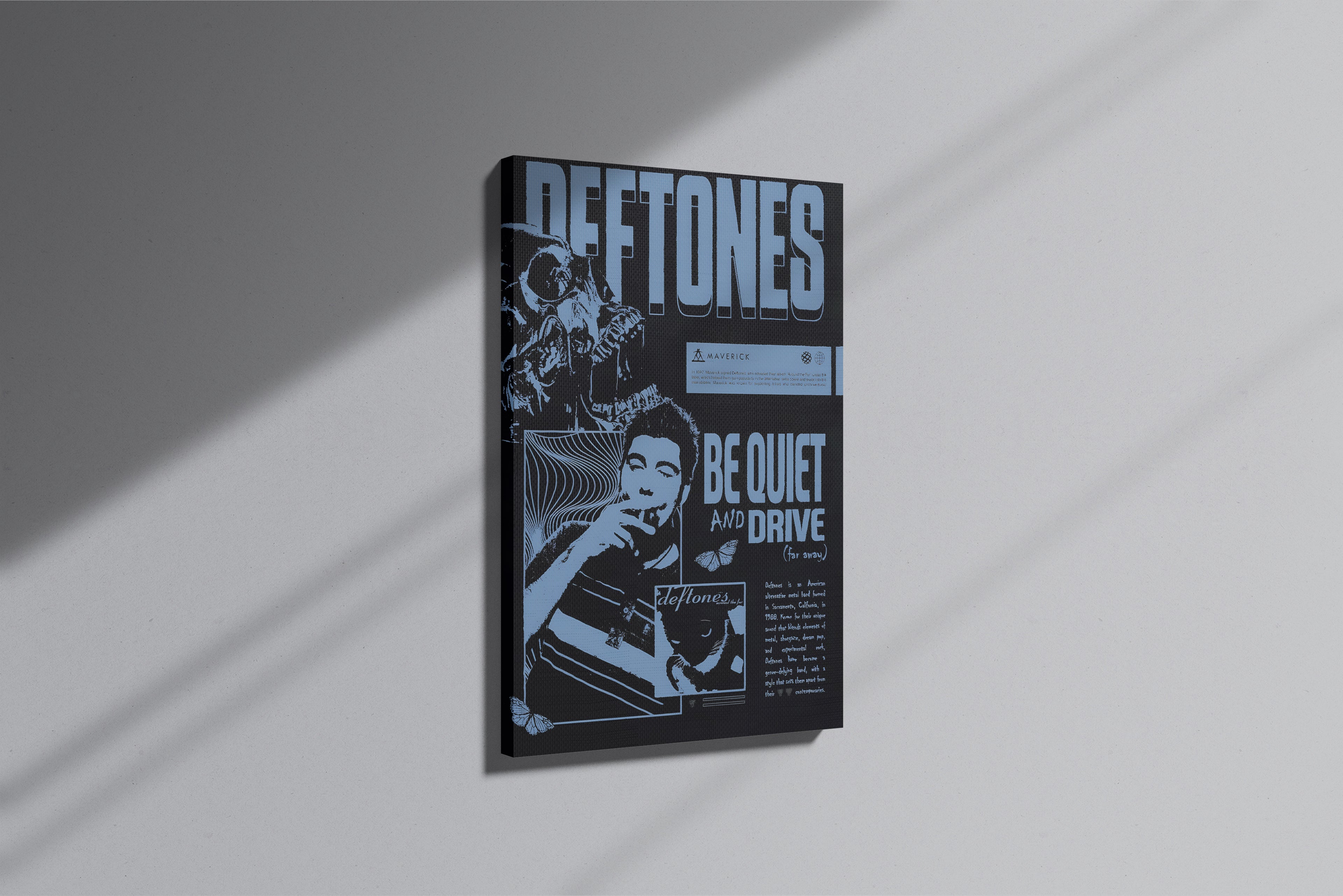 GeekCultcha Deftones Be Quiet and Drive Premium Canvas Print
