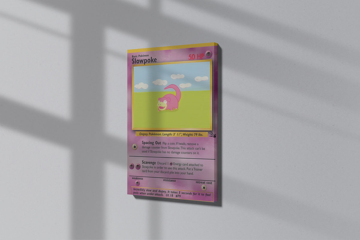 GeekCultcha Pokémon Slowpoke Premium Canvas Print