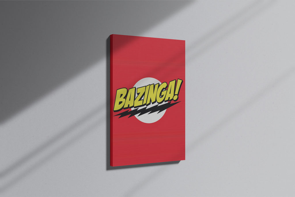GeekCultcha The Big Bang Theory Bazinga Premium Canvas Print