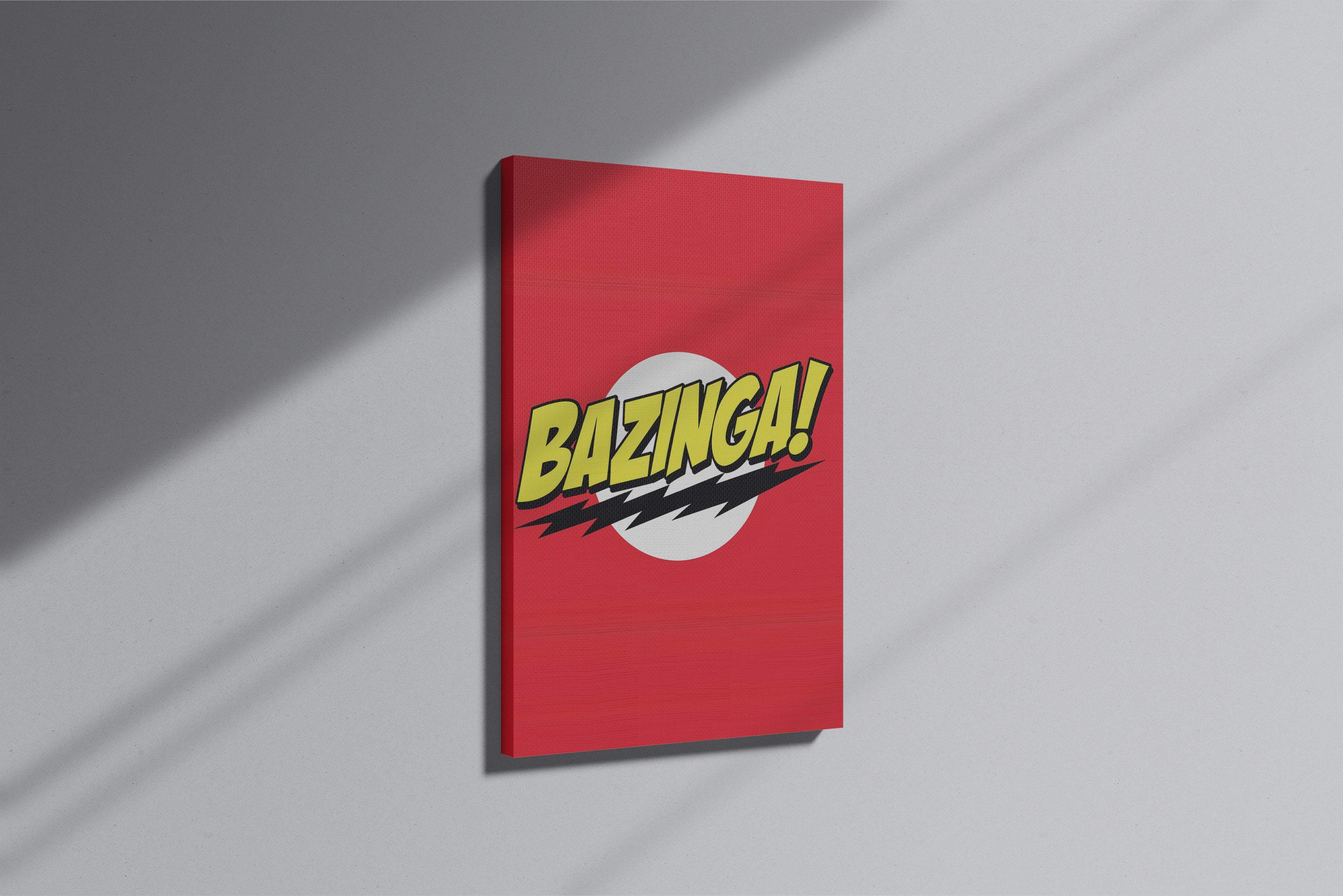 GeekCultcha The Big Bang Theory Bazinga Premium Canvas Print