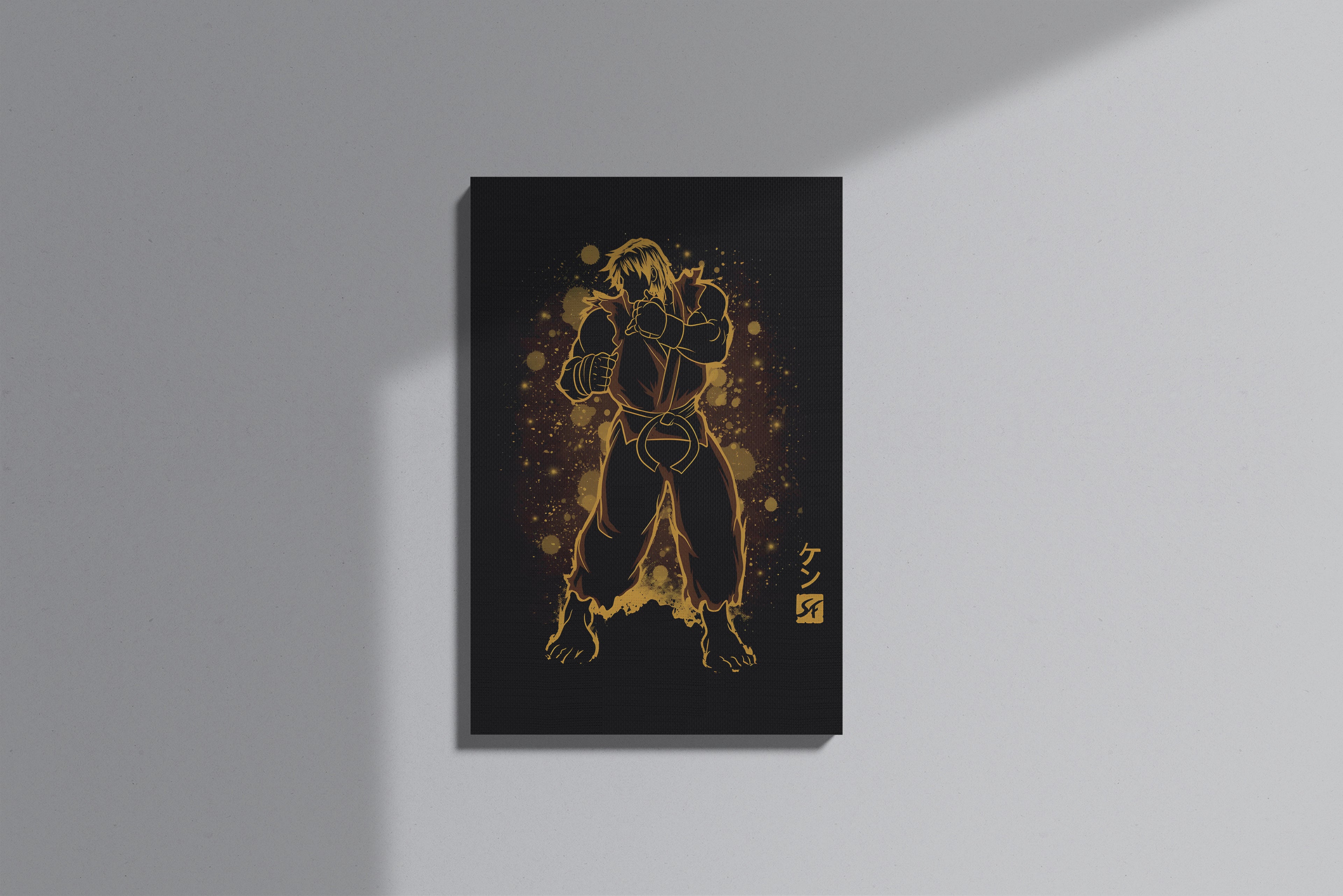 GeekCultcha Street Fighter Ken Premium Canvas Print
