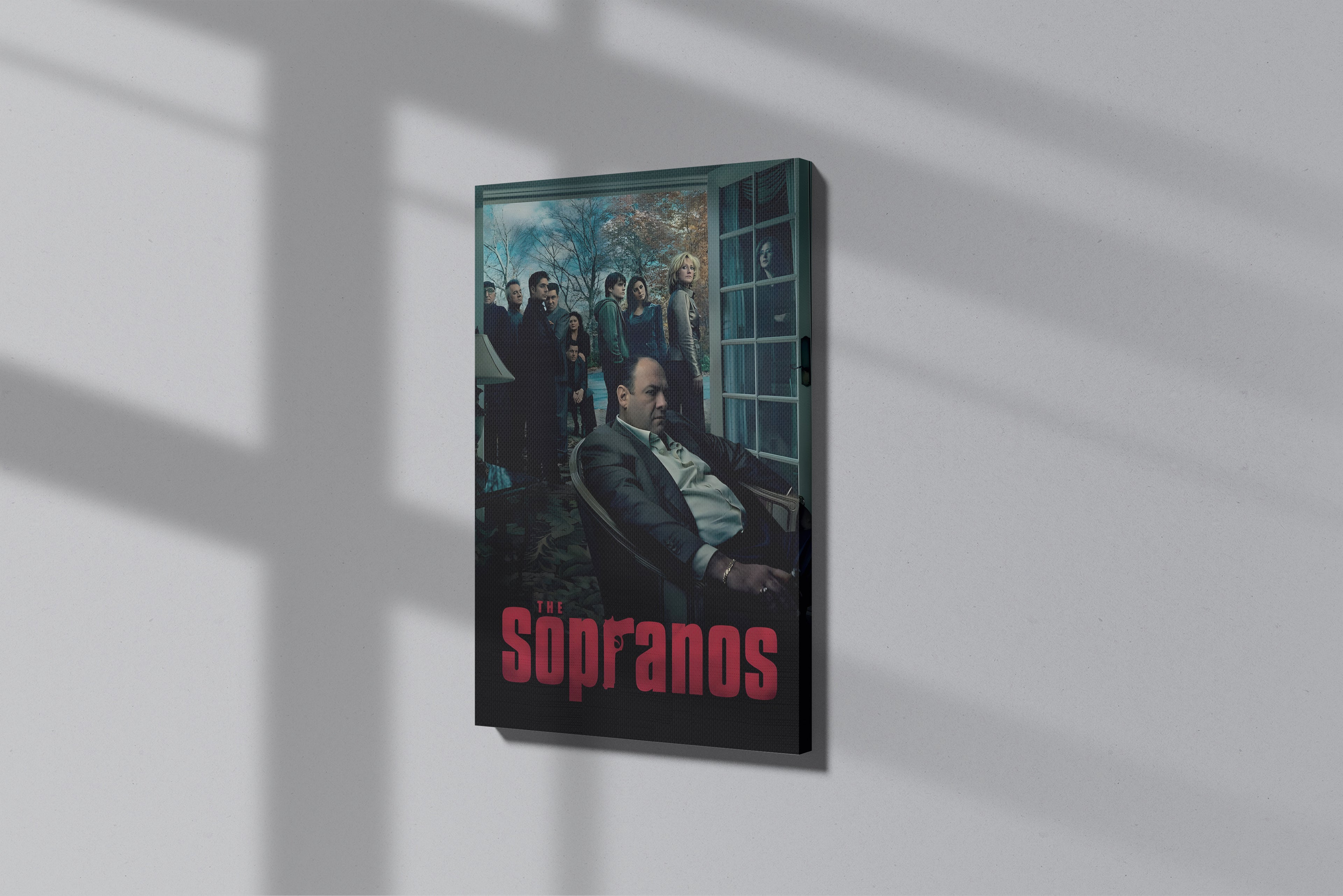 GeekCultcha Premium Canvas Painting with The Sopranos TV Series Theme