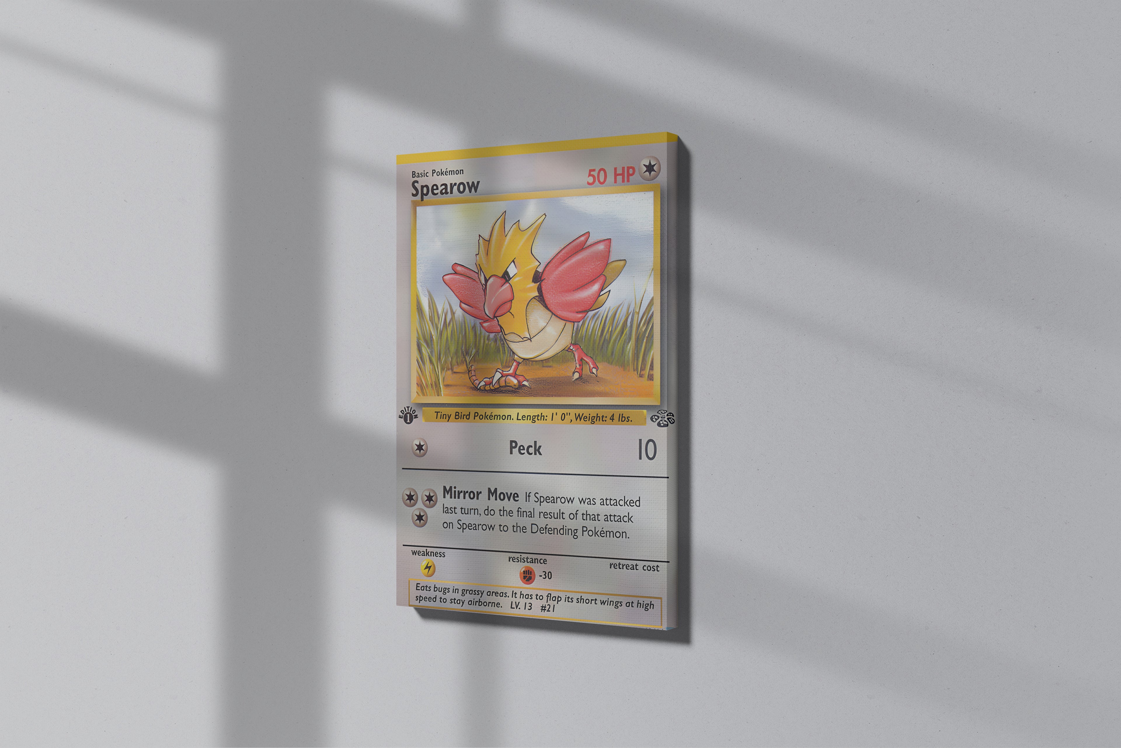 GeekCultcha Pokémon Spearow Premium Canvas Print