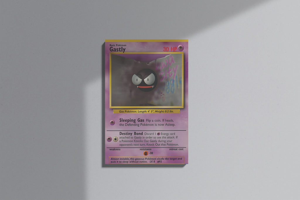 GeekCultcha Pokémon Gastly Premium Canvas Print