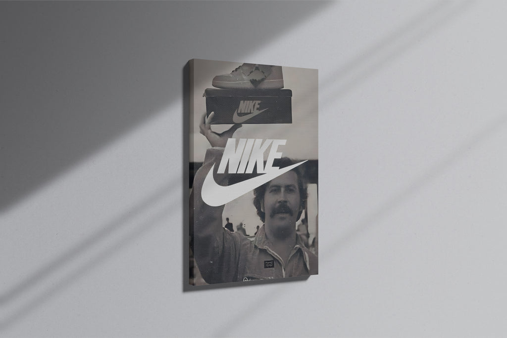 GeekCultcha Nike Retro Style Premium Canvas Print