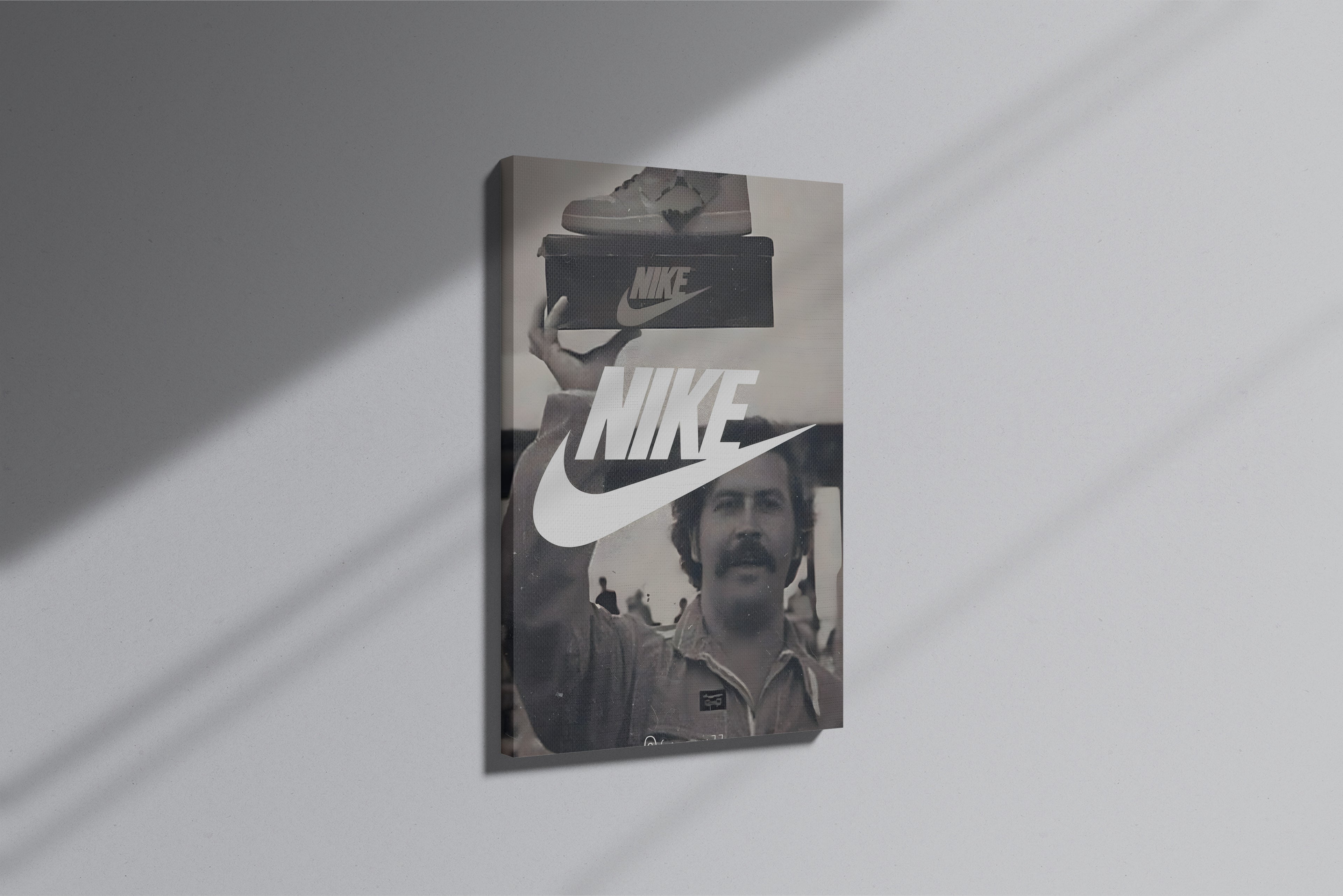 GeekCultcha Nike Retro Style Premium Canvas Print