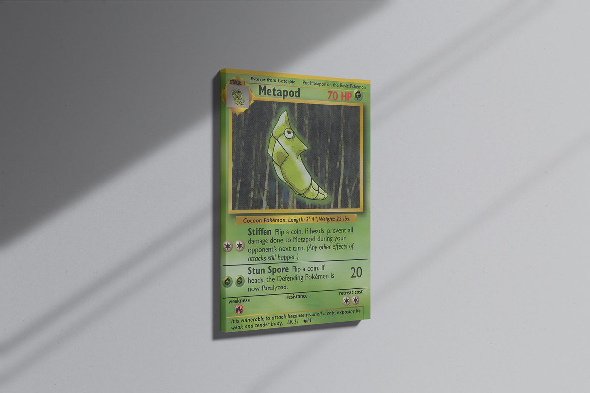 GeekCultcha Pokémon Metapod Premium Canvas Print