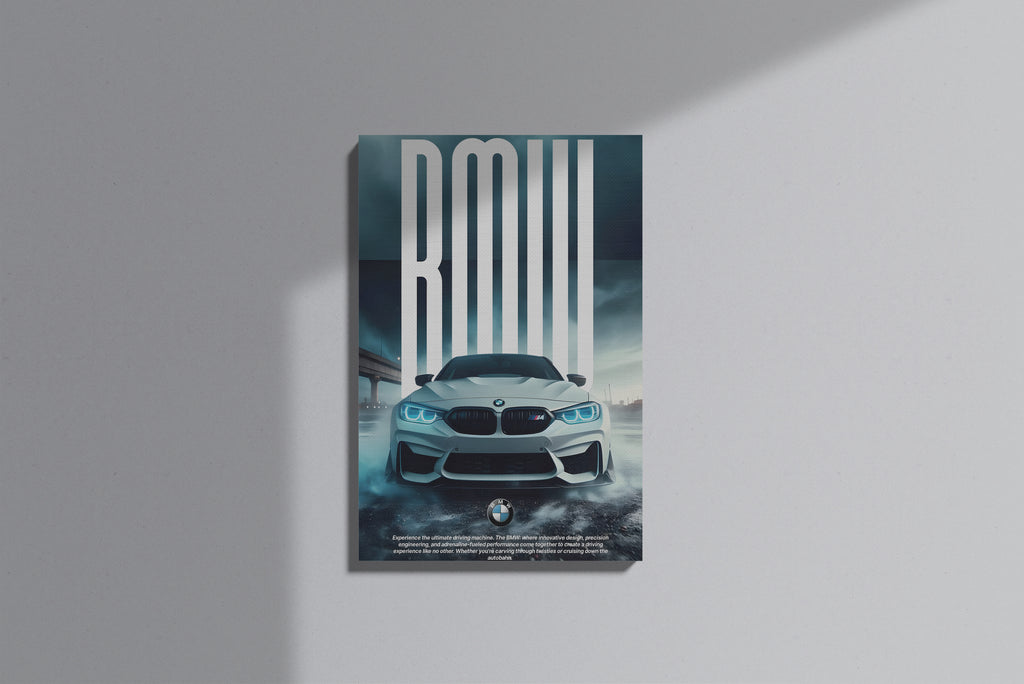 GeekCultcha BMW Dynamic Car Premium Canvas Print
