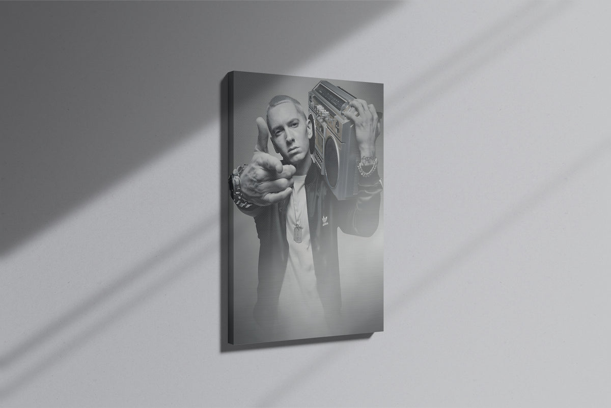 Rap Art Eminem Themed Premium Canvas Painting