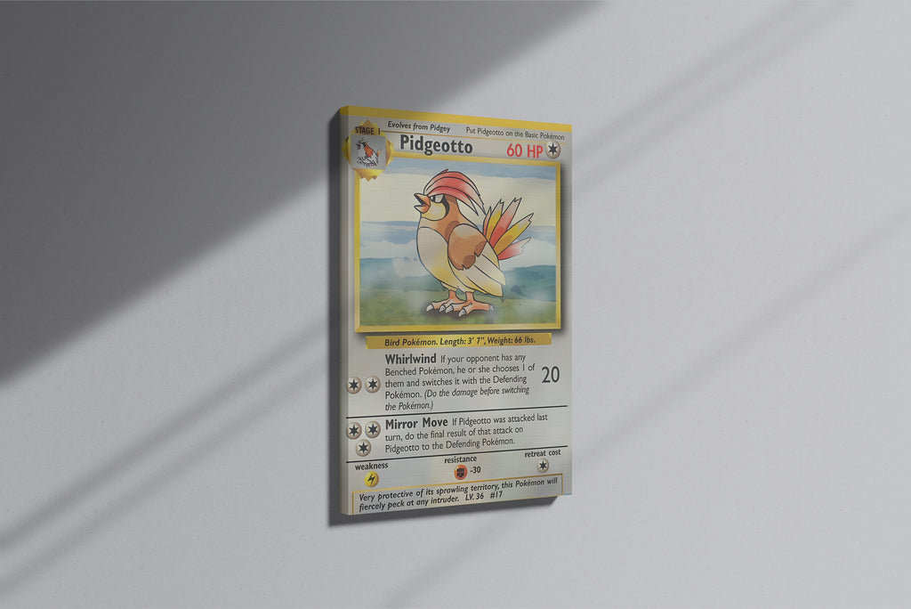 GeekCultcha Pokémon Pidgeotto Premium Canvas Print