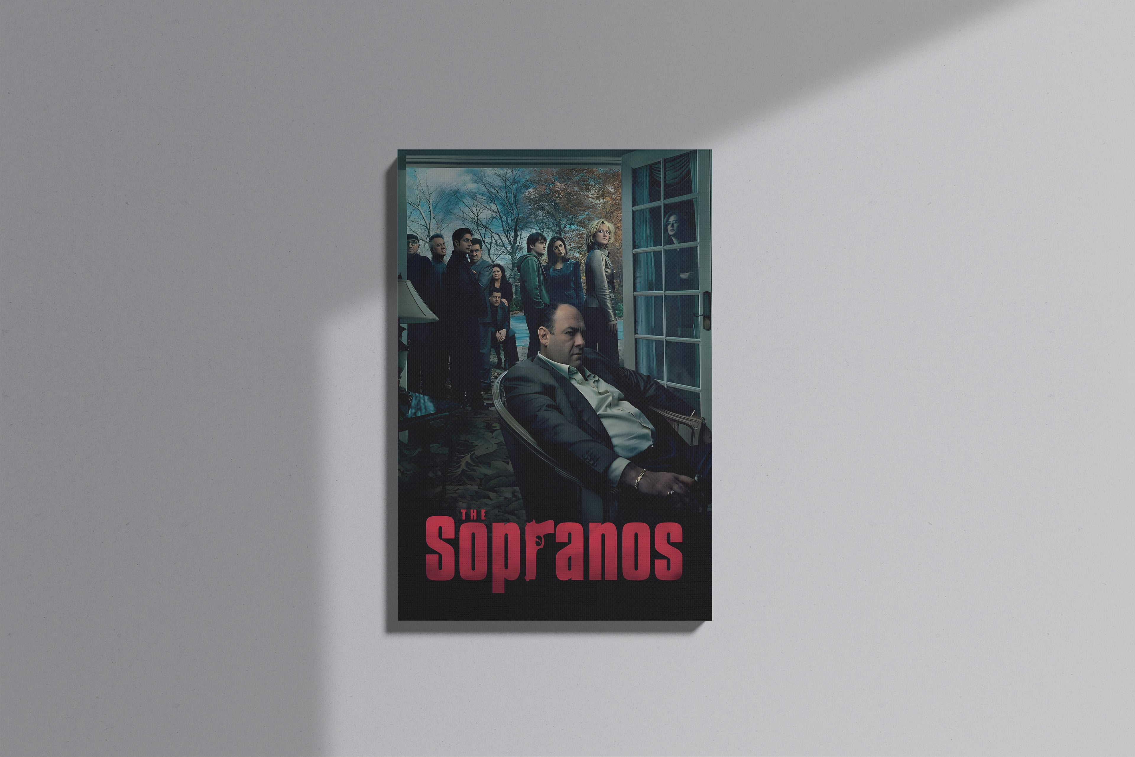 GeekCultcha Premium Canvas Painting with The Sopranos TV Series Theme