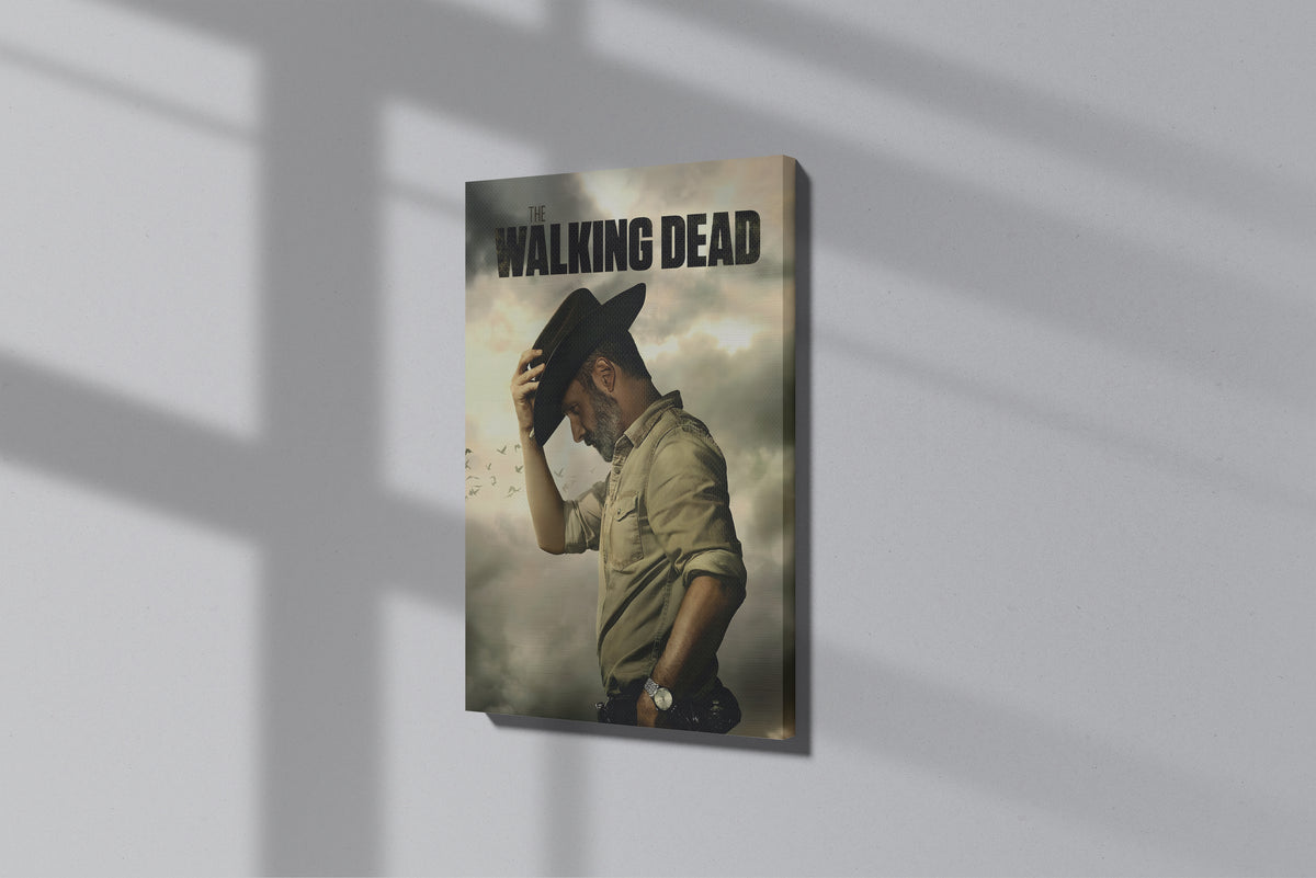 GeekCultcha The Walking Dead Rick Grimes Premium Canvas Print