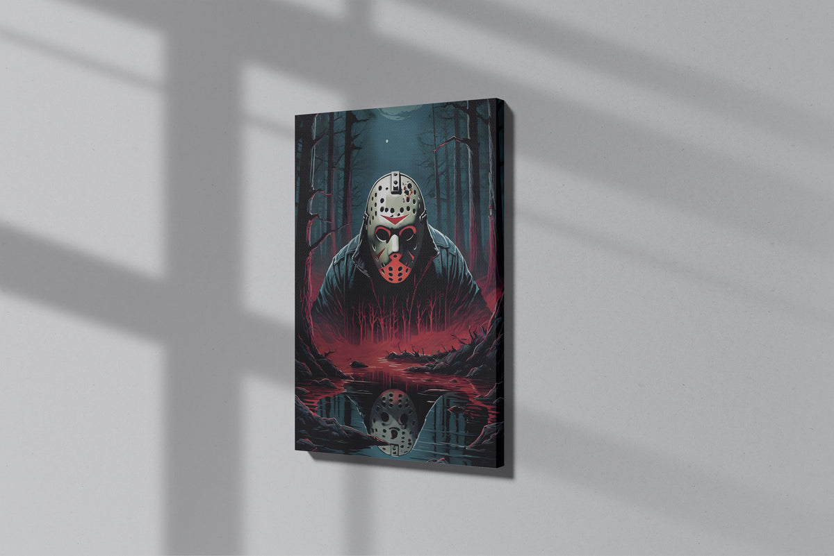 GeekCultcha Friday the 13th Jason Voorhees Premium Canvas Print