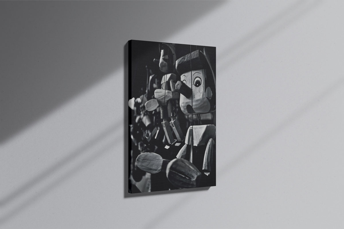 GeekCultcha Pinocchio Themed Premium Canvas Print