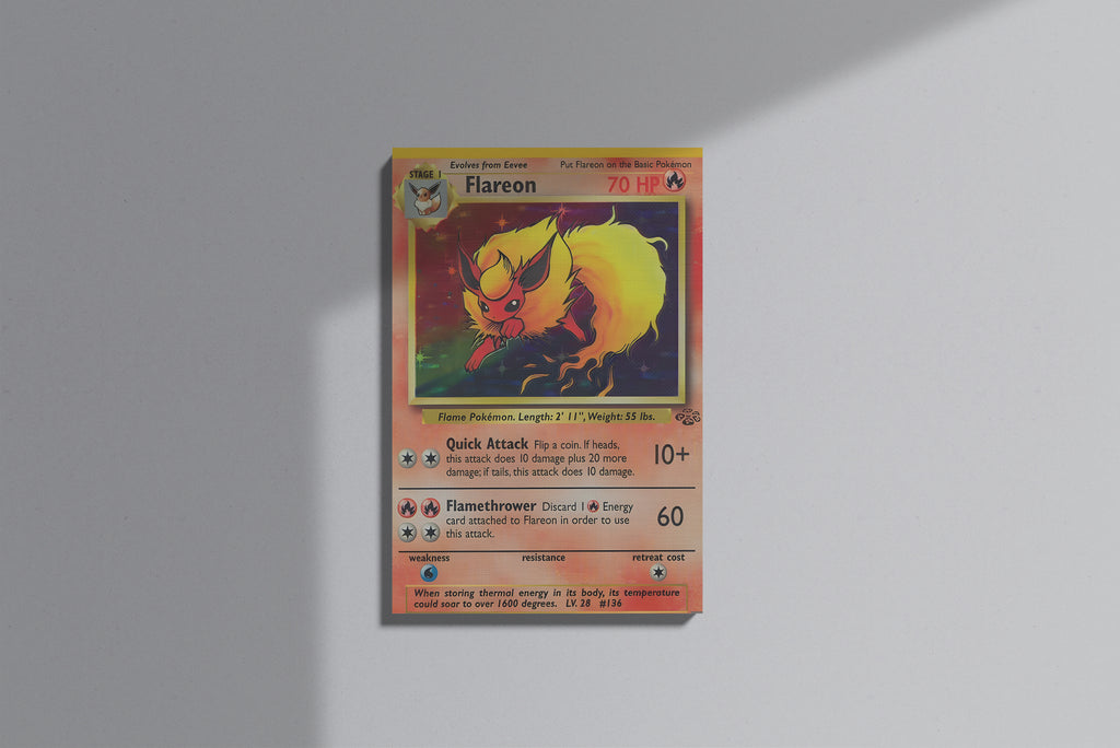 GeekCultcha Pokémon Flareon Premium Canvas Print