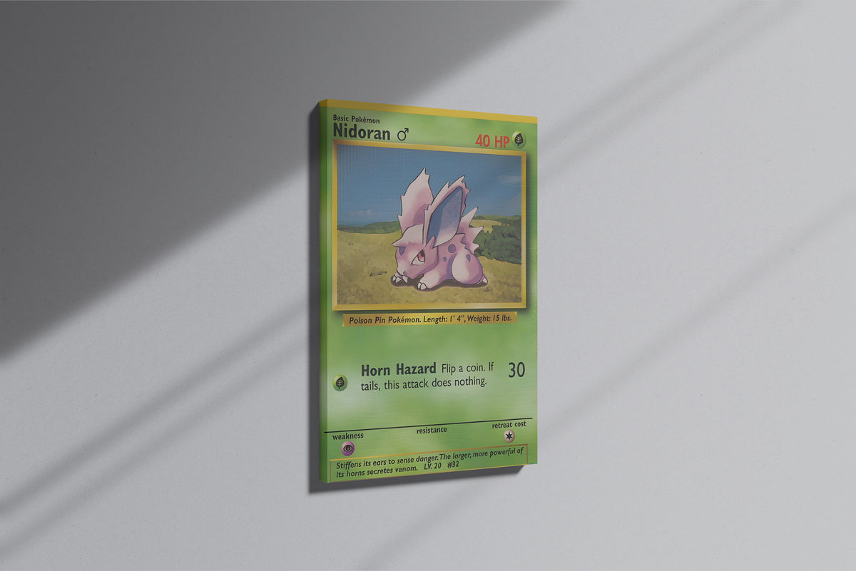 GeekCultcha Pokémon Nidoran Premium Canvas Print