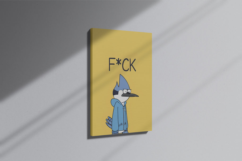 Regular Show Mordecai Themed Premium Canvas Painting