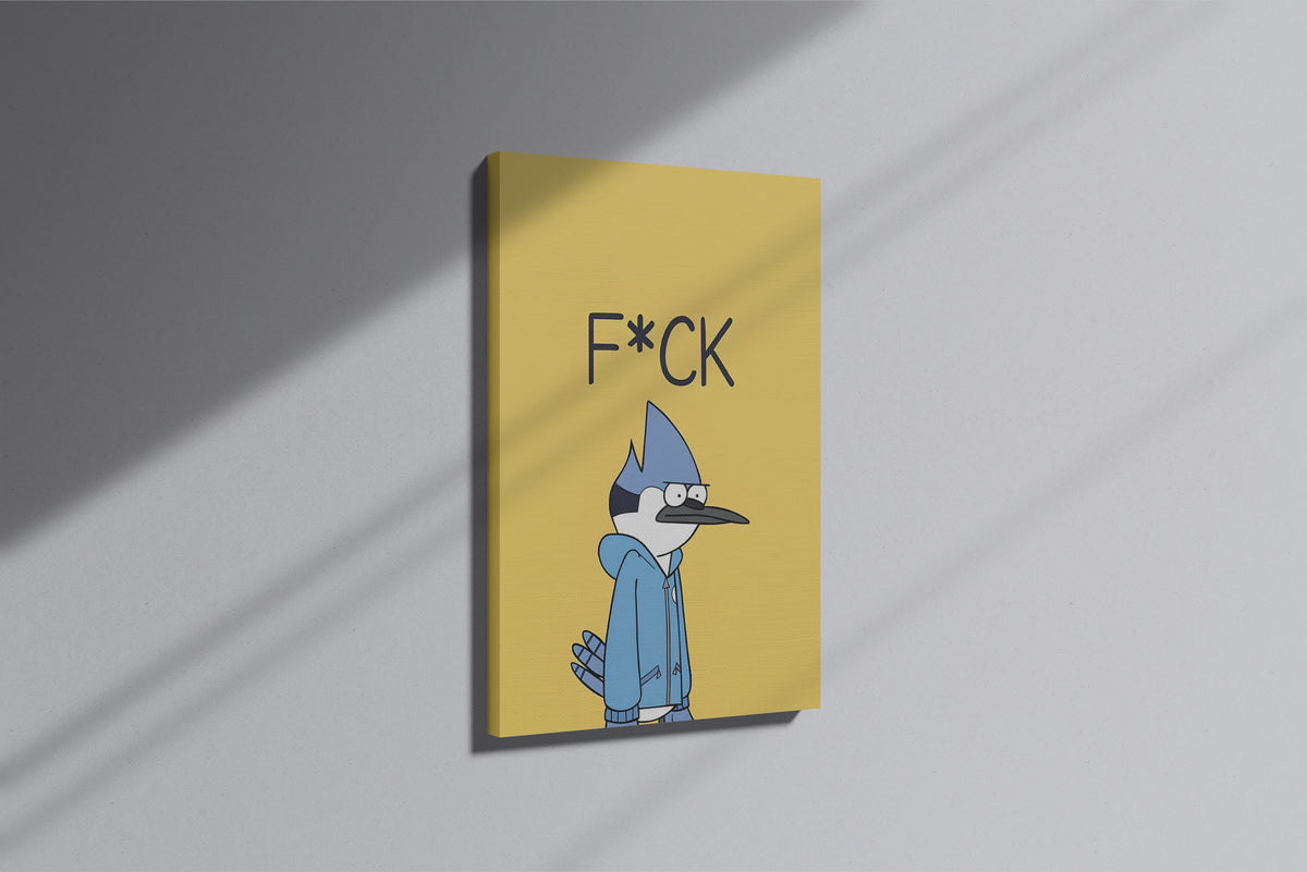 Regular Show Mordecai Themed Premium Canvas Painting