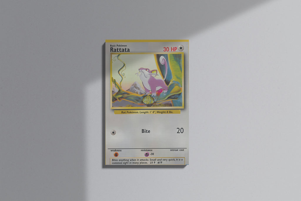 GeekCultcha Pokémon Rattata Premium Canvas Print