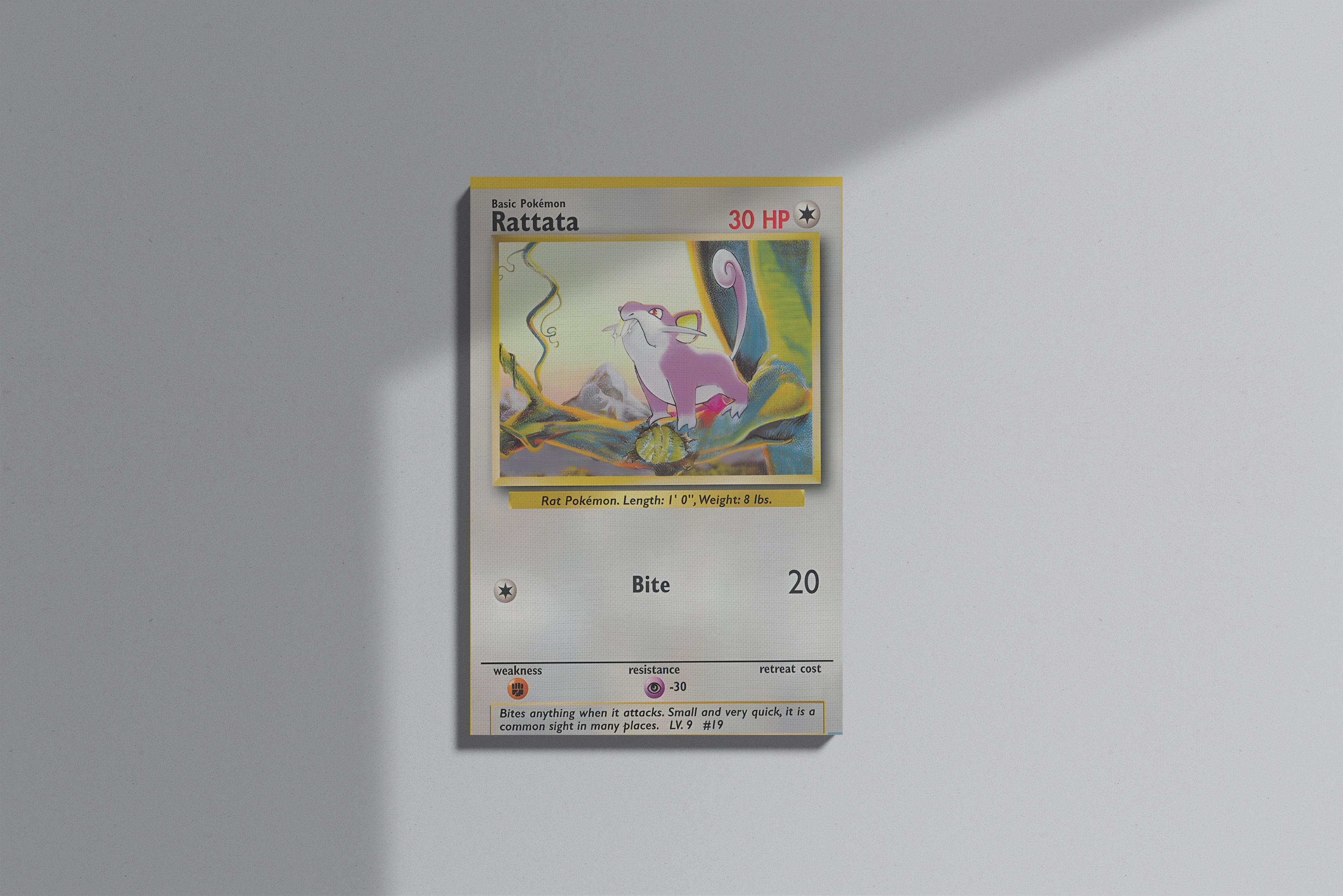 GeekCultcha Pokémon Rattata Premium Canvas Print