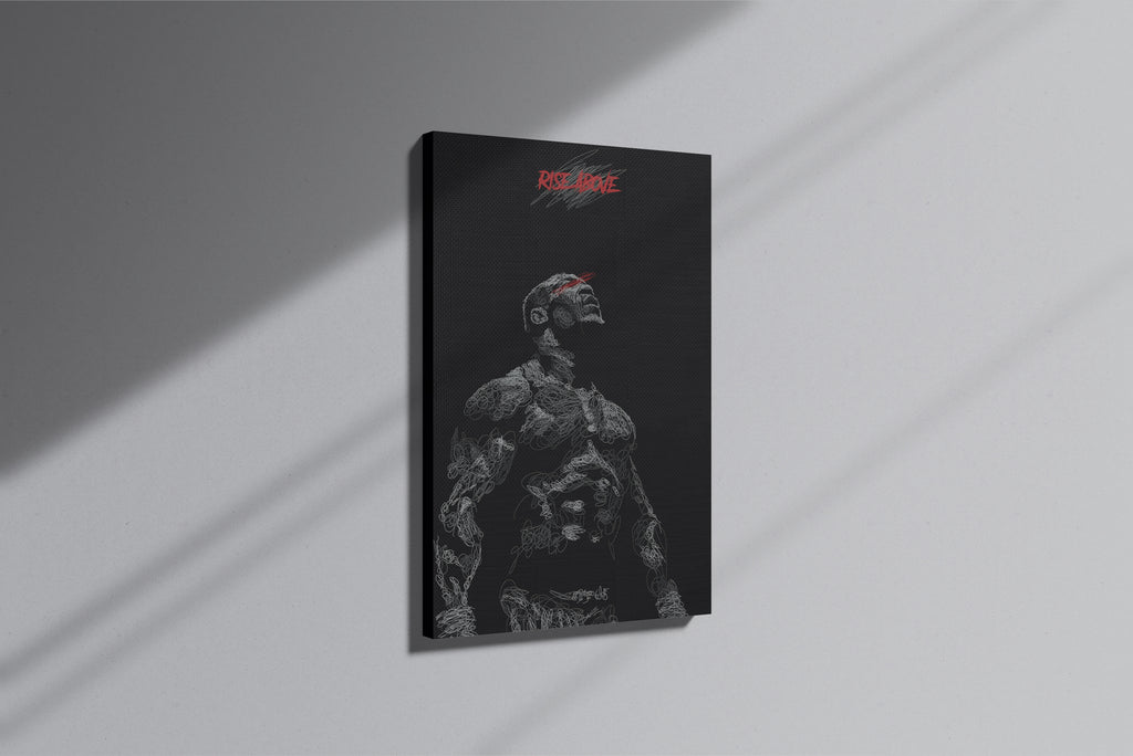 GeekCultcha Rise Above Themed Premium Canvas Painting