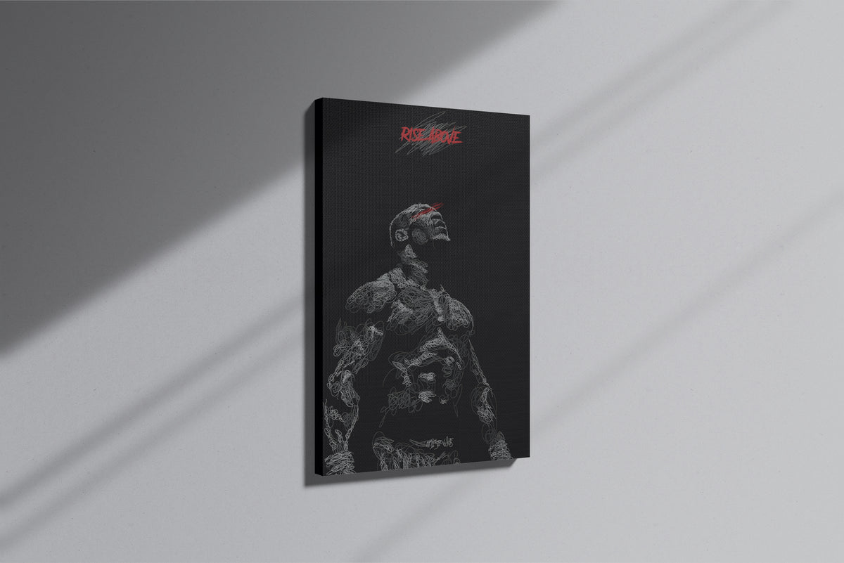 GeekCultcha Rise Above Themed Premium Canvas Painting