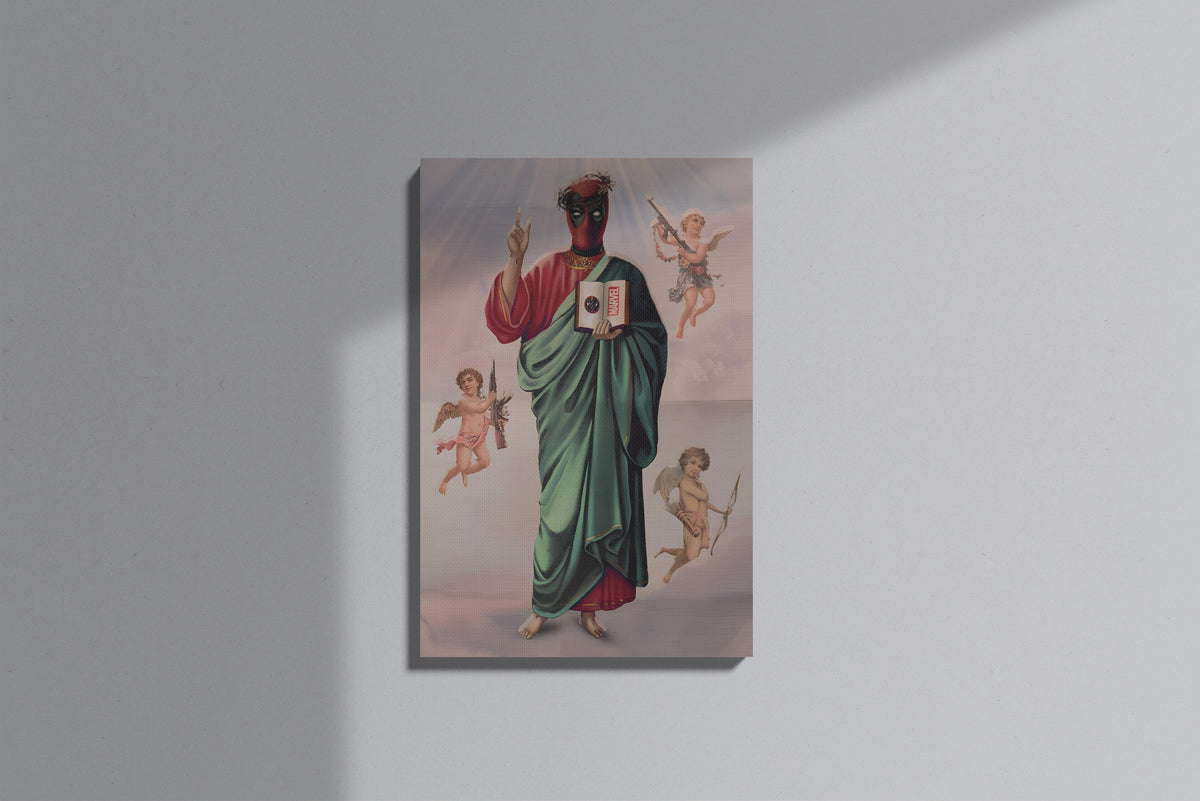 GeekCultcha Marvel Deadpool Artistic Premium Canvas Painting