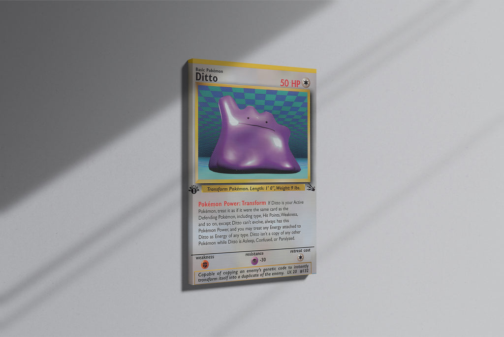 GeekCultcha Pokémon Ditto Premium Canvas Print