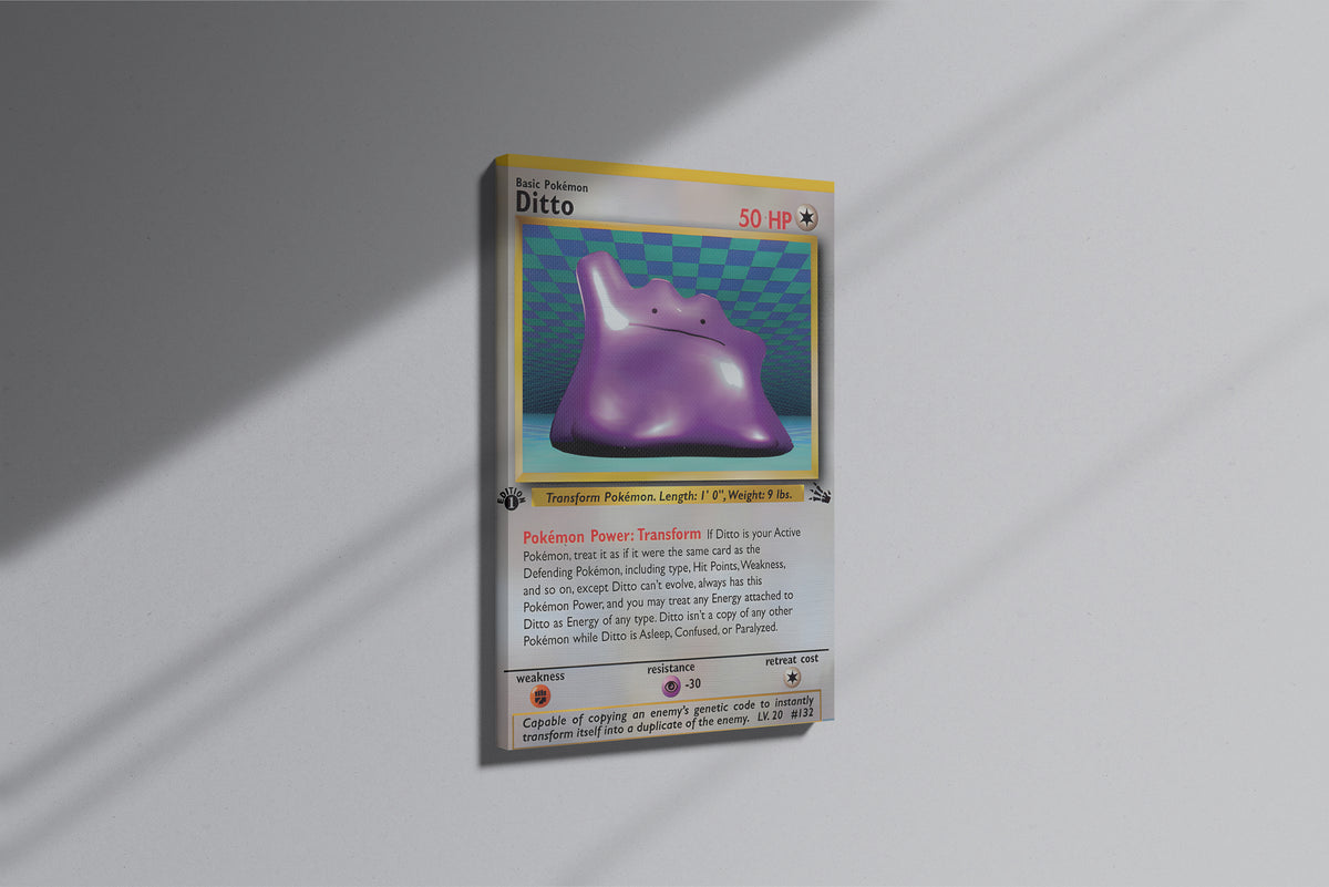 GeekCultcha Pokémon Ditto Premium Canvas Print