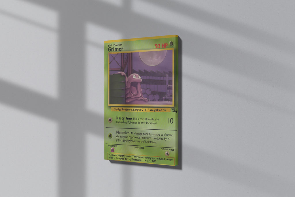 GeekCultcha Pokémon Grimer Themed Premium Canvas Painting