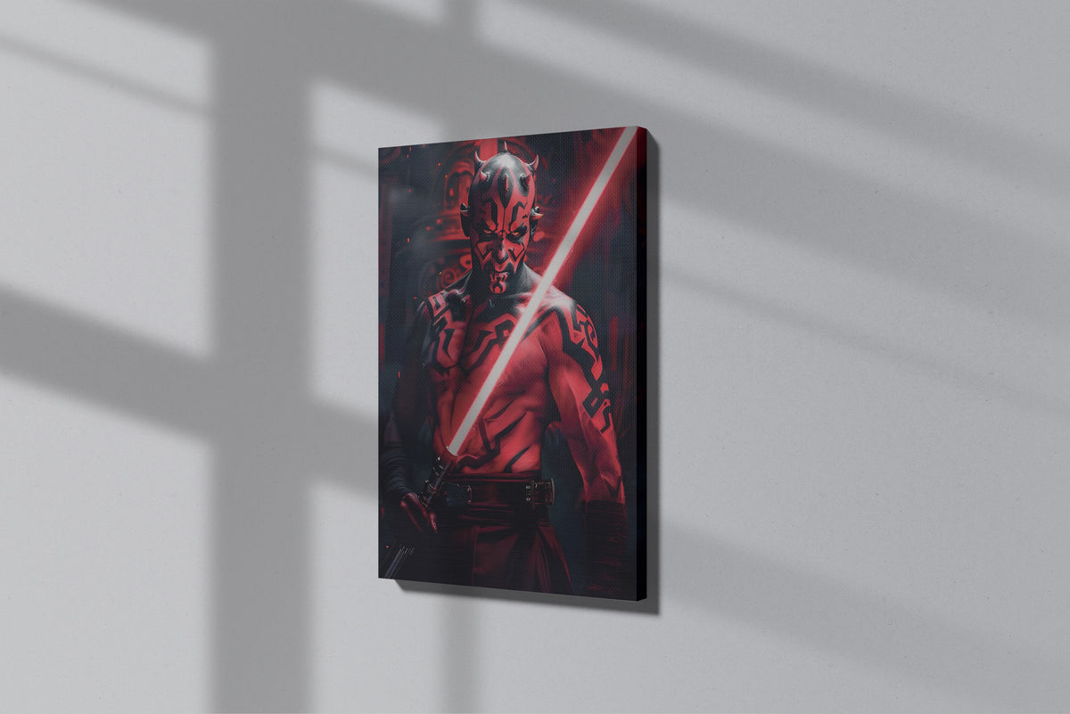 GeekCultcha Star Wars Darth Maul Premium Canvas Print