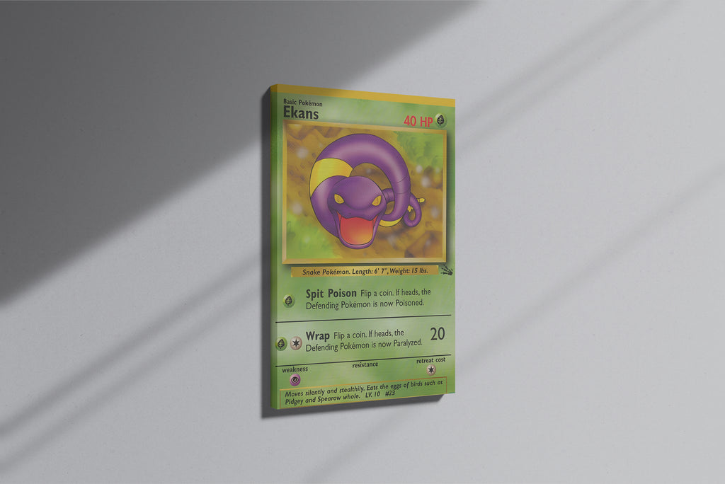 GeekCultcha Pokémon Ekans Premium Canvas Print