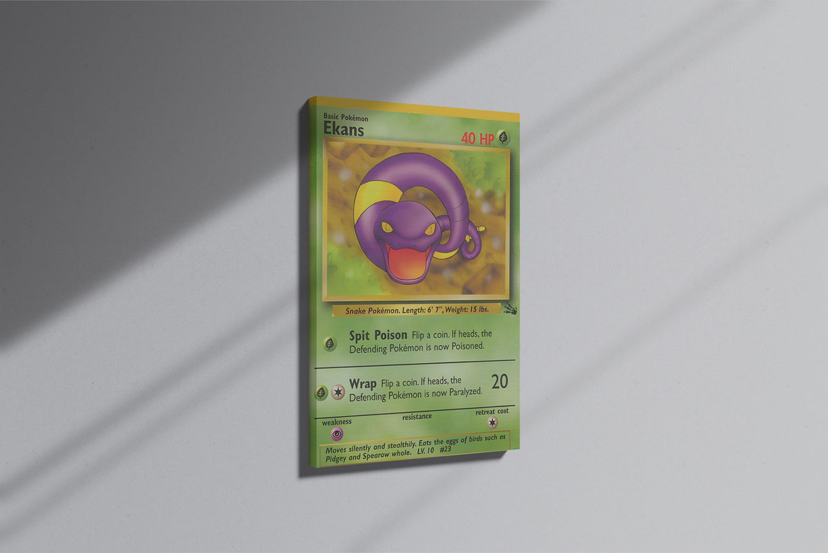 GeekCultcha Pokémon Ekans Premium Canvas Print