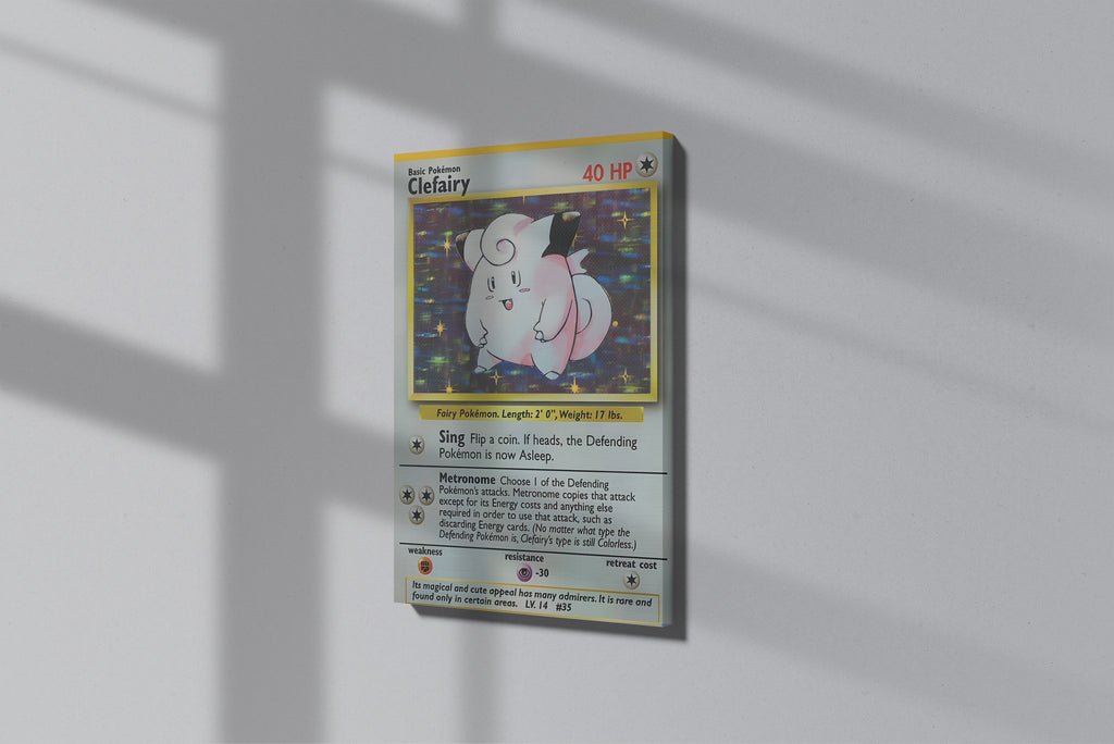 GeekCultcha Pokémon Clefairy Premium Canvas Print