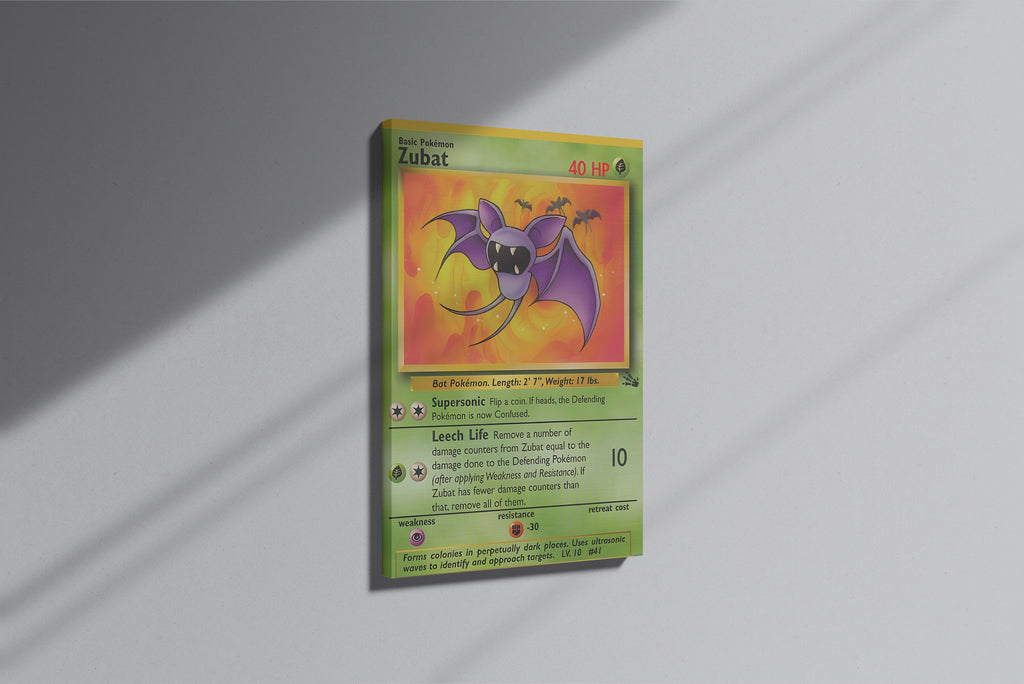 GeekCultcha Pokémon Zubat Premium Canvas Print